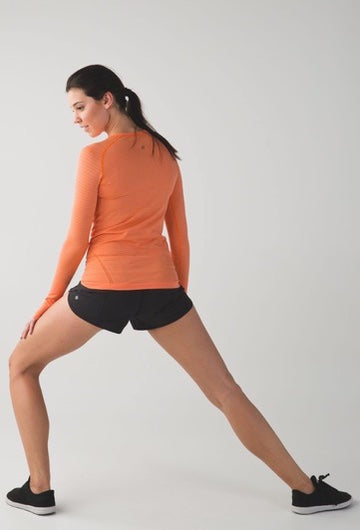 Lululemon Swiftly Tech Long Sleeve Full Length Pullover Heathered Pizzaz Sz 8