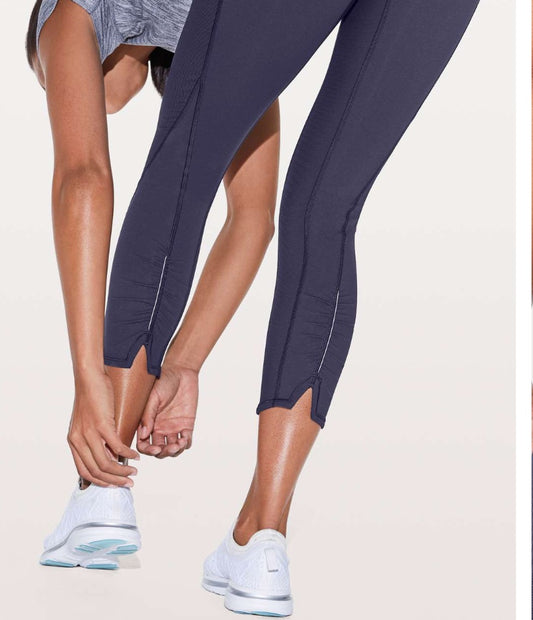 Lululemon On Your Mark Crop (23”) Midnight Navy Sz 10