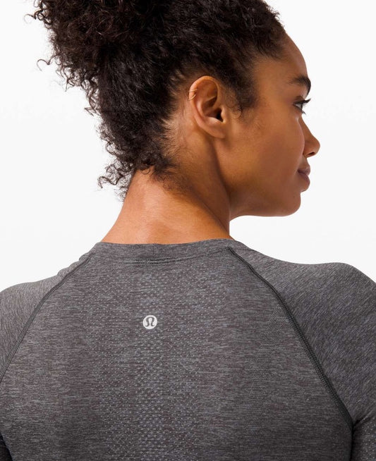 Lululemon Swiftly Long Sleeve Top Slate/Graphite Grey Sz 6