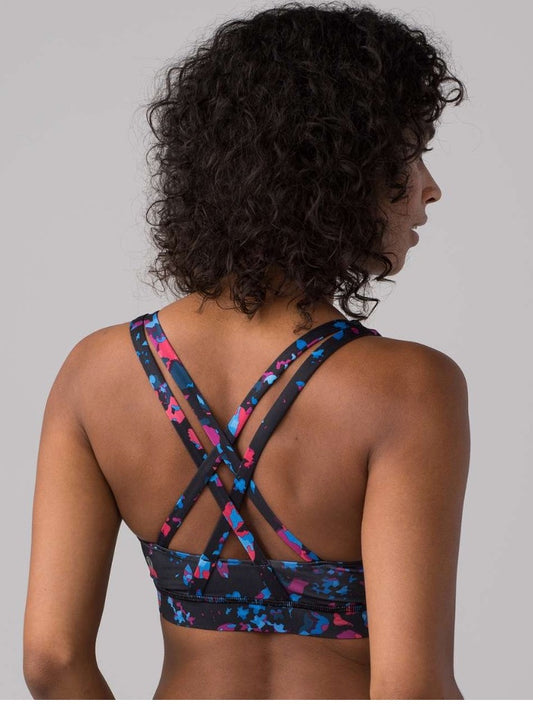 Lululemon Energy Bra Dandy Digie Multi Sz 6