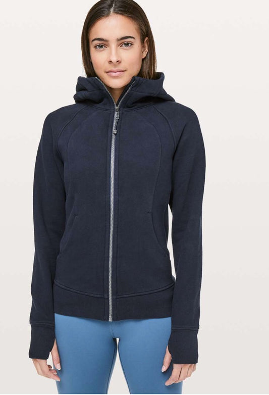 Lululemon Scuba Hoodie Full Zip True Navy Sz 8