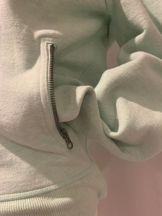 Lululemon Special Edition Full Zip Scuba Hoodie Heathered Mint Moment Sz 6