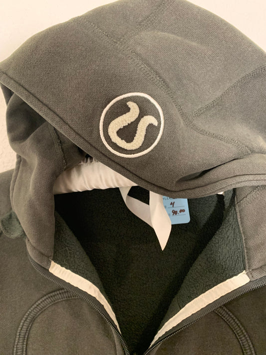 Lululemon Scuba Hoodie Dark Olive Sz 4 Special Edition