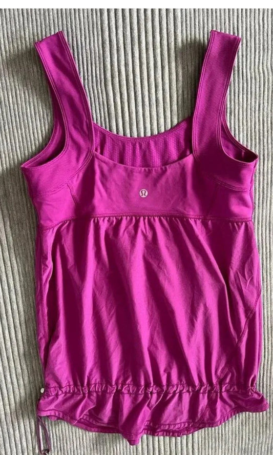 Lululemon Chase Me Tank Ultra Violet Sz 8