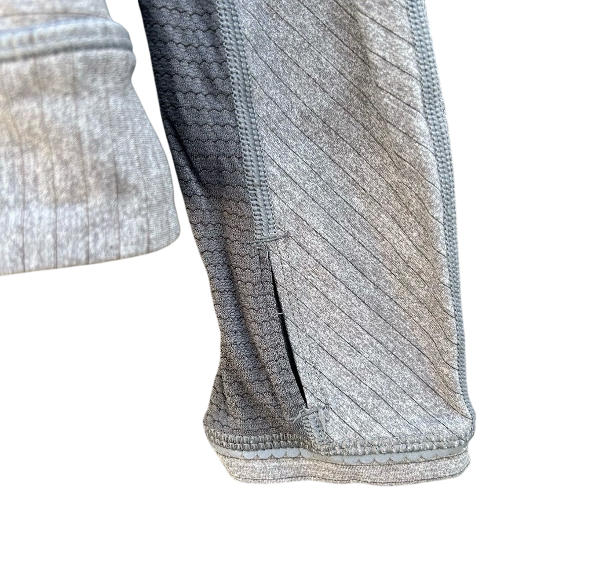 Lululemon Run For Gold Long Sleeve Heathered Slate Sz 2