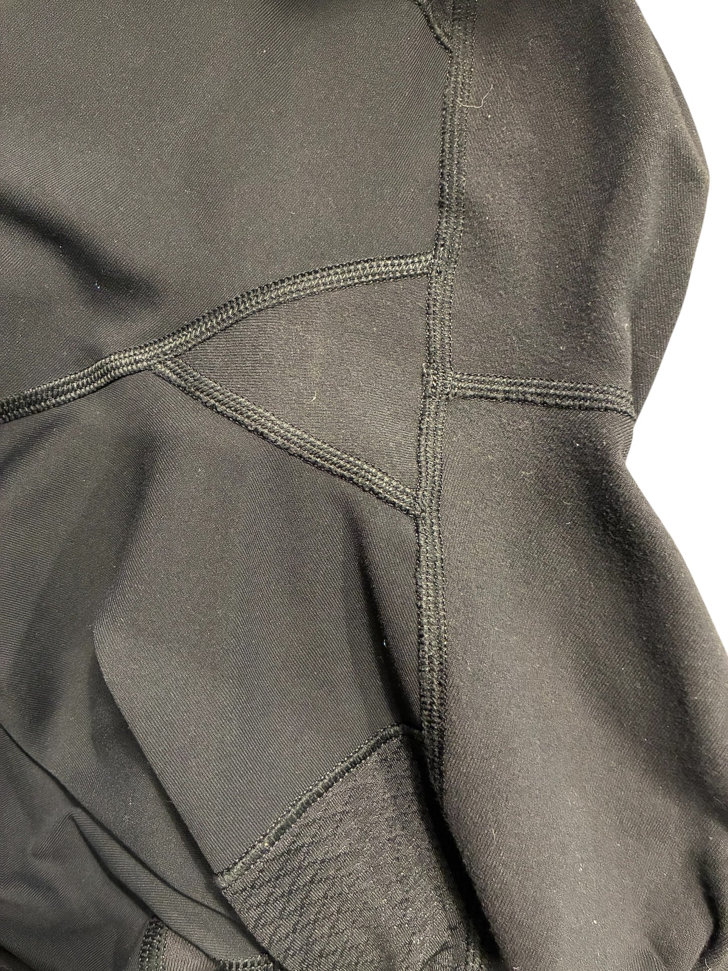 Lululemon Wunder Under Mesh Tech Panel Crop 23" Inseam Black Sz 6 RARE