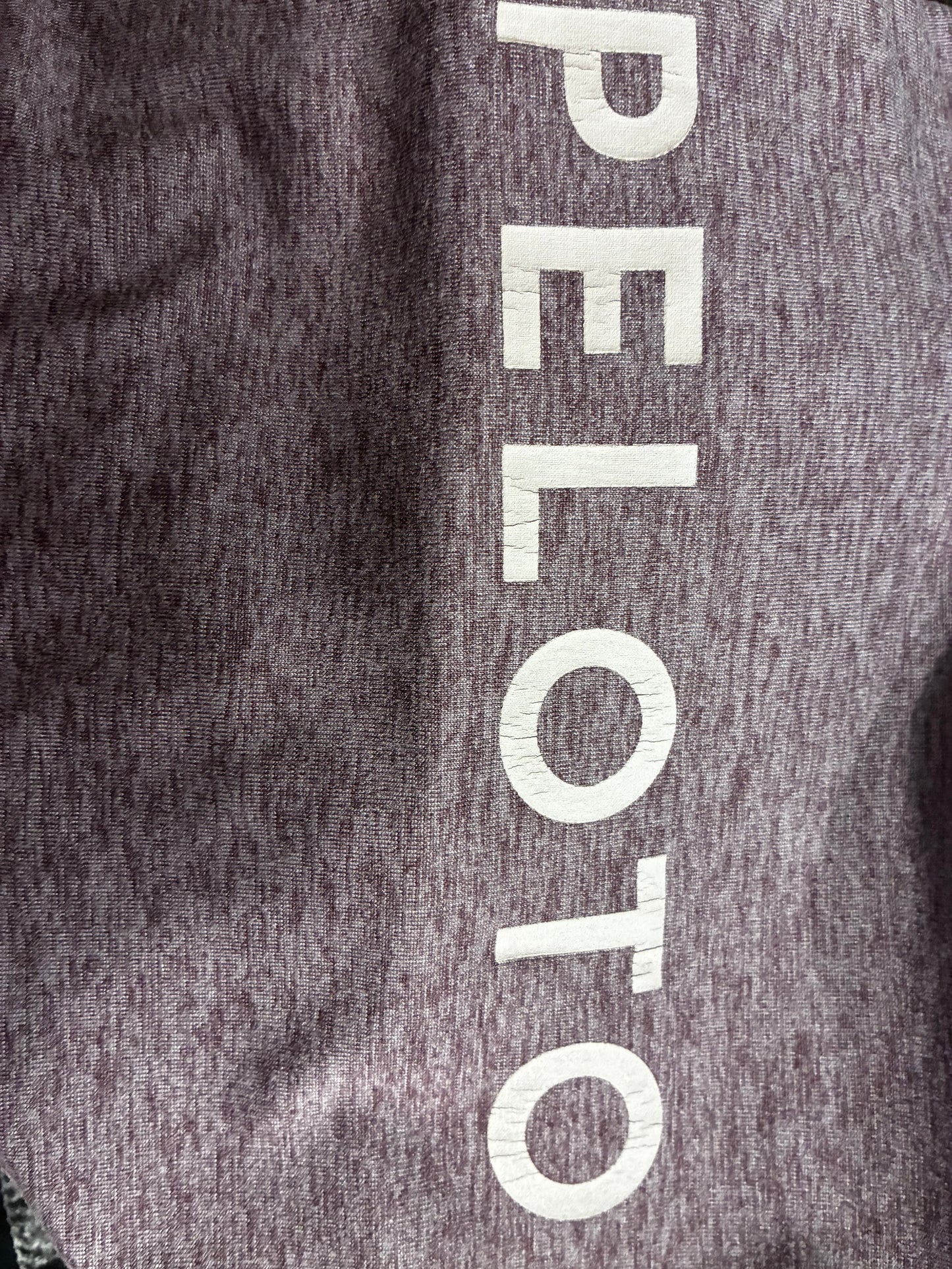 Peloton Embrace Racerback Heathered Purple Sports Bra Size Large