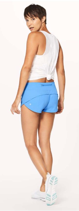 Lululemon Speed Up Short *2.5" Aero Blue Sz 8
