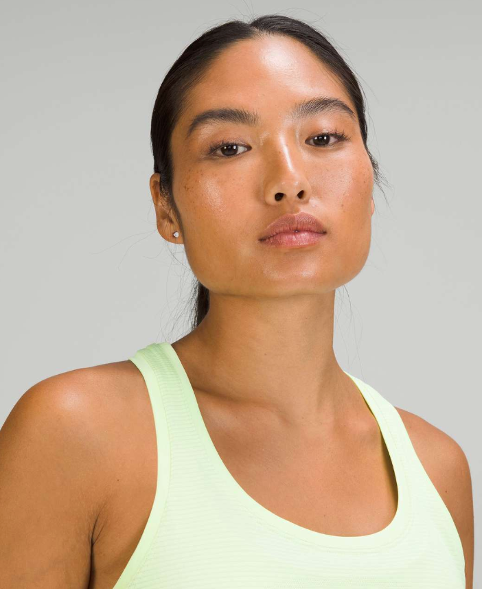 Lululemon Swiftly Tech Racerback Tank Top 2.0 Race Length Faded Zap Sz 12