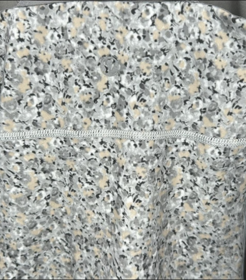 Lululemon Scoop Neck Tank Petite Fleur Silver Spoon/Ambient Grey Sz 6