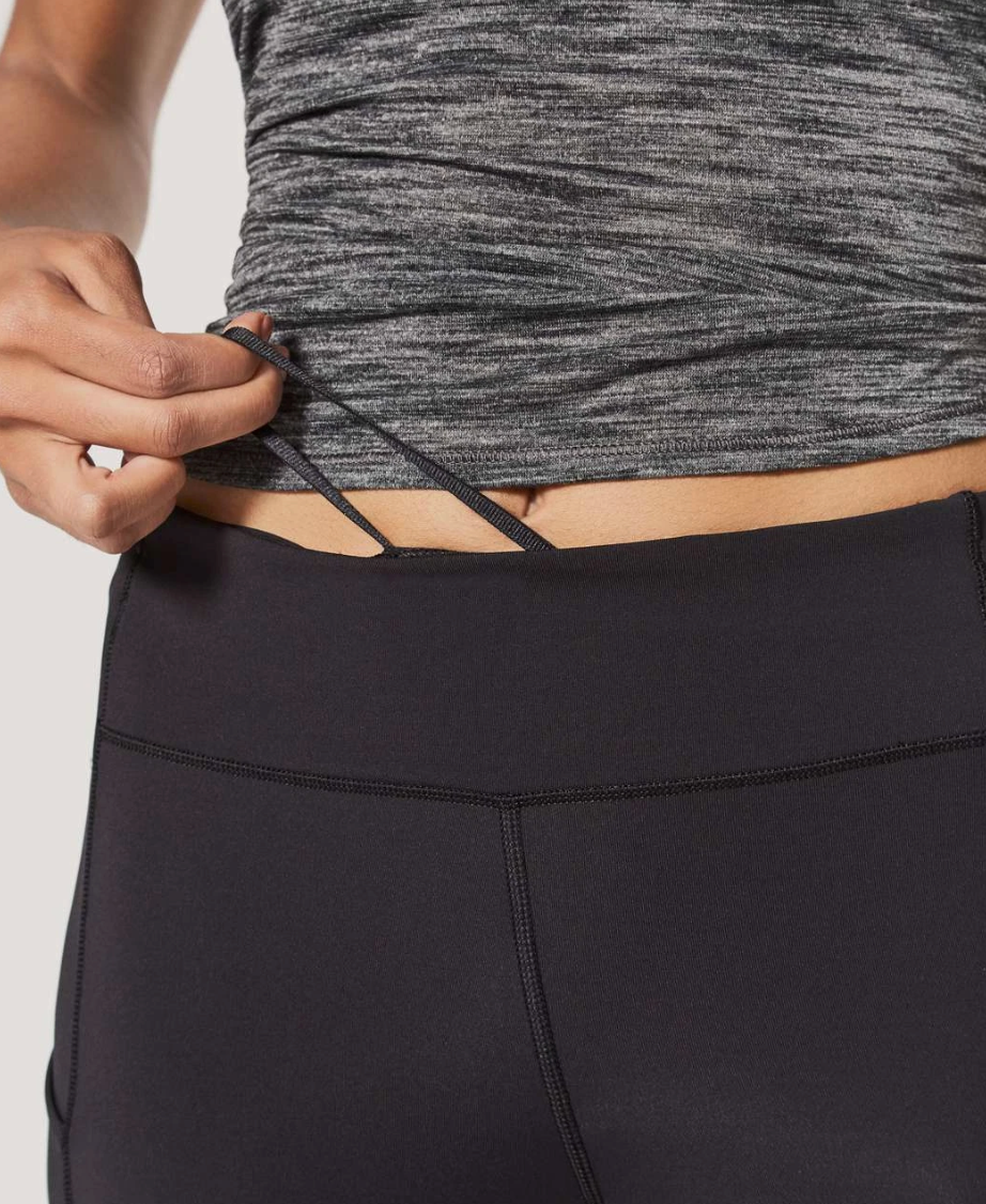 Lululemon Swift Speed High Rise 5 Pocket Tight 28" Black Sz 6