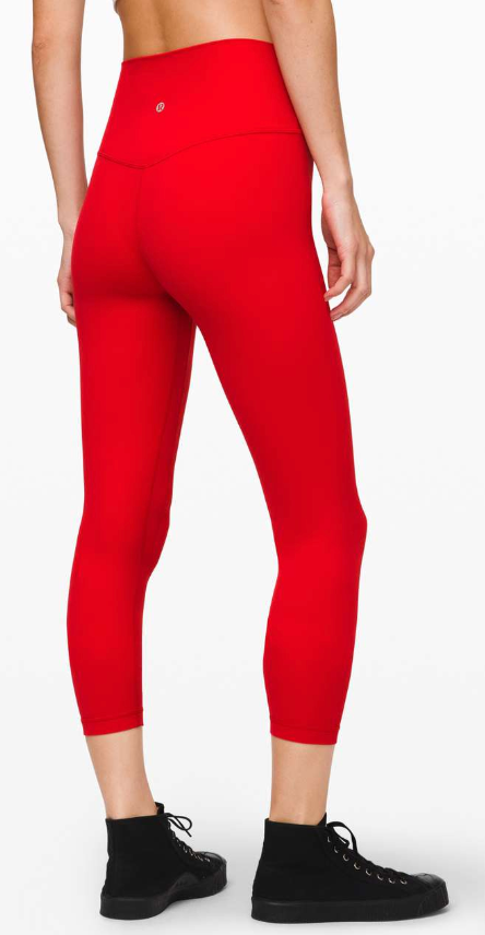 Lululemon Align Pant II 7/8 Length 25" Inseam Dark Red Sz 6*