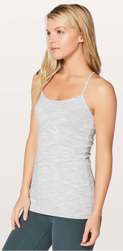 Lululemon Power Pose Tank Light Support For A/B Cup Wee Are From Space Nimbus Battleship Sz 6