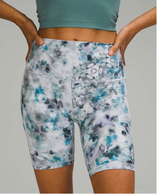 Lululemon Align HR Short 8” inseam Kaleidofloral Multi Sz 20 Brand New Without Tags