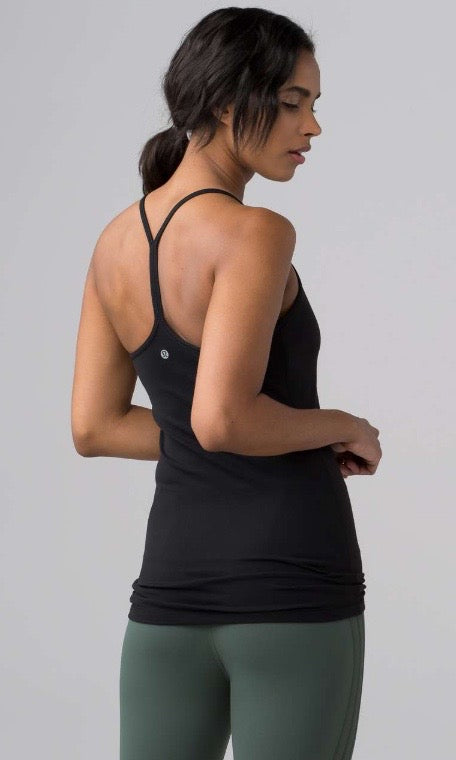 Lululemon Power Pose Tank Black Sz 6 Brand New