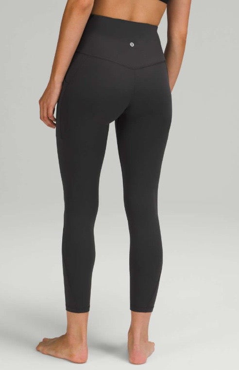 Lululemon Align HR Leggings w/Pockets 25” Inseam Graphite Grey Sz 4 Brand New With Tags