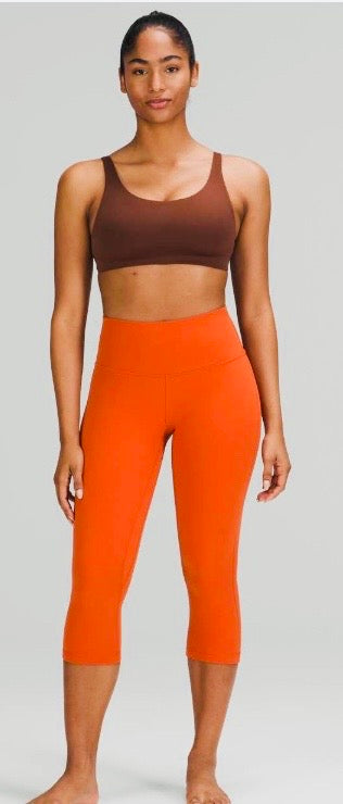 Lululemon Align Leggings Crop 21” Inseam Canyon Orange Sz 10