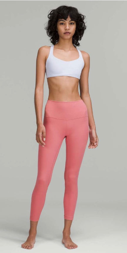 Lululemon Align High Rise Pant 25" Inseam Pink Blossom Sz 10