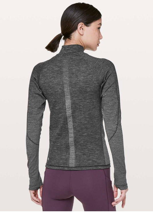 Lululemon Ready to Run Jacket Evanescent Lunar Rock/Black Sz 10