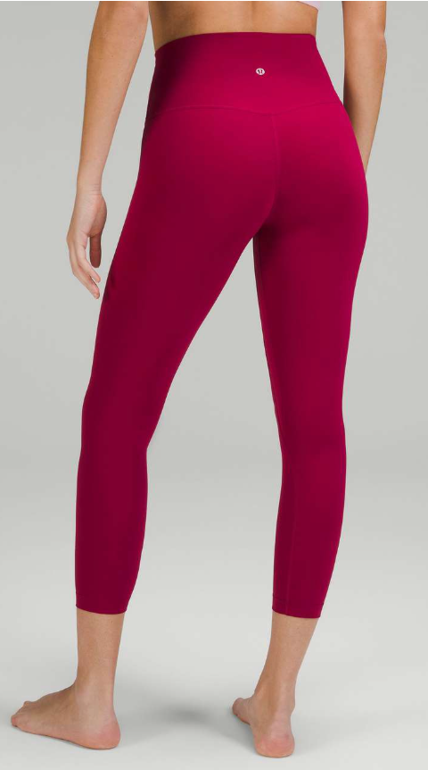 Lululemon Align High-Rise Crop 23" Inseam Pomegranate Sz 4