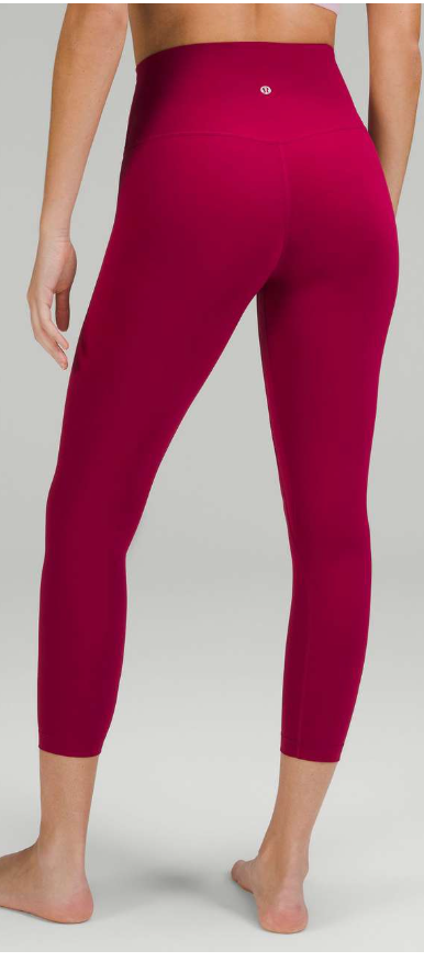 Lululemon Align High-Rise Crop 23" Inseam Pomegranate Sz 4