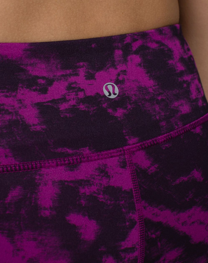 Lululemon Wunder Under Crop II 21.5" Inseam Full-On Luon Breezie Regal Plum Black Sz4