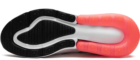 Nike Air Max 270 White Hot Punch Red Heel Women's Sz 7