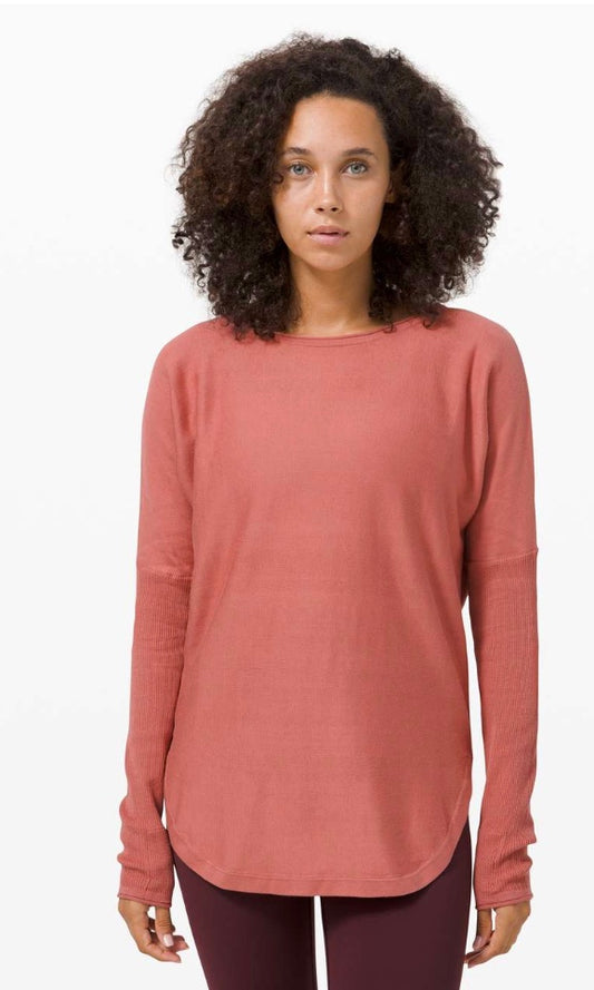 Lululemon Take it All In Sweater Brier Rose Sz 8 Brand New
