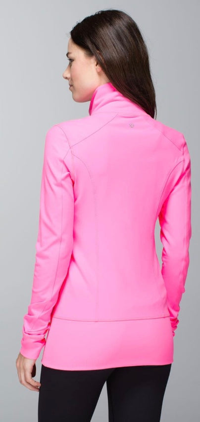 Lululemon Nice Asana Jacket Luon Full Zip Zing Pink Sz 6