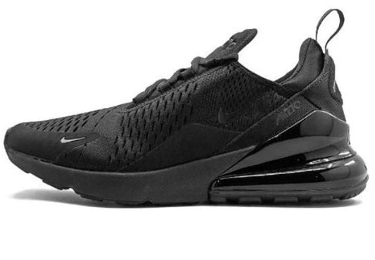 Nike Womens Air Max 270 Shoes Triple Black Sz 9