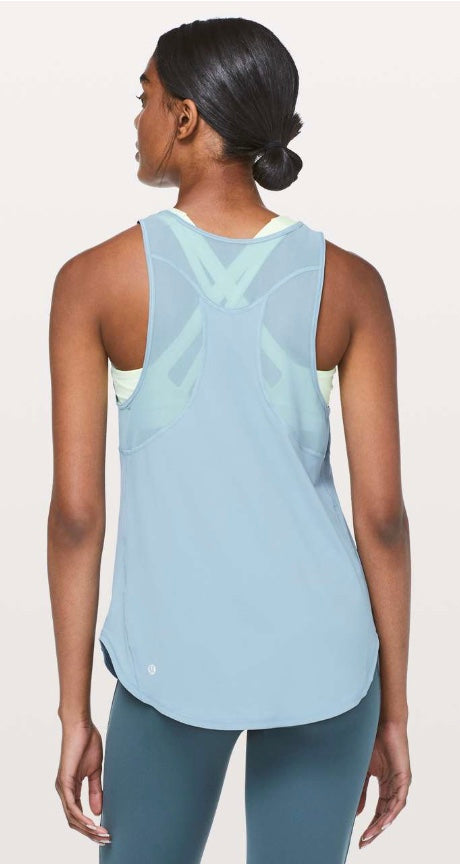 Lululemon Sculpt Tank II Cascade Blue Sz 10
