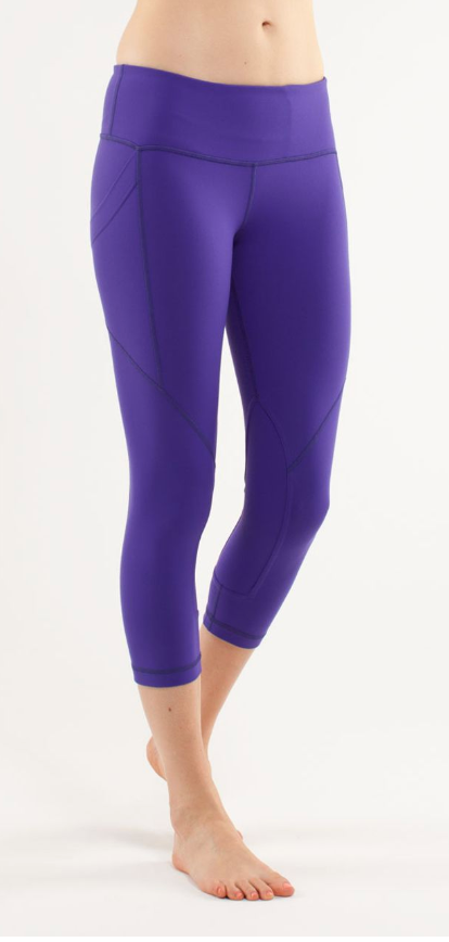 Lululemon VINTAGE Collectors Piece Polocrosse Crop 19" Inseam Bruised Berry Sz 4