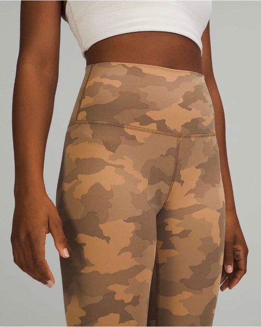 Lululemon Align High-Rise Pant 25" Inseam Heritage 365 Camo Beige Multi Brand New