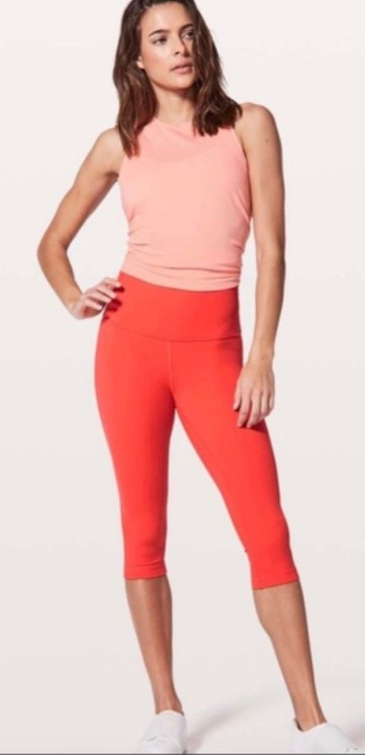Lululemon Align High-Rise Crop 21” Inseam Canyon Orange Sz 6