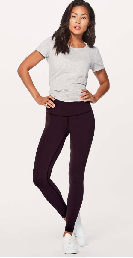 Lululemon Align Pant Full Length 28" Inseam Black Cherry Sz 4