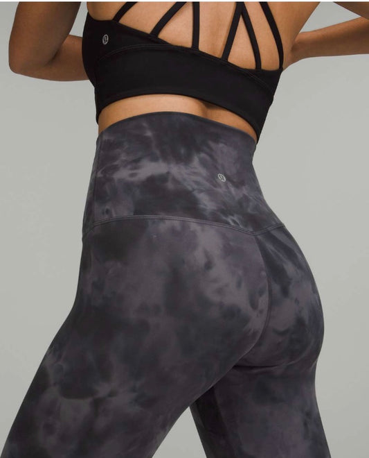 Lululemon Align HR 28” Inseam Diamond Dye Pitch Grey Graphite Grey Sz 6