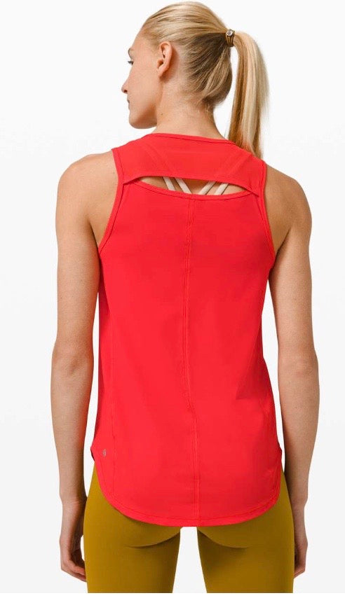 Lululemon Sculpt Tank II Carnation Red Sz 10 Brand New No Tags