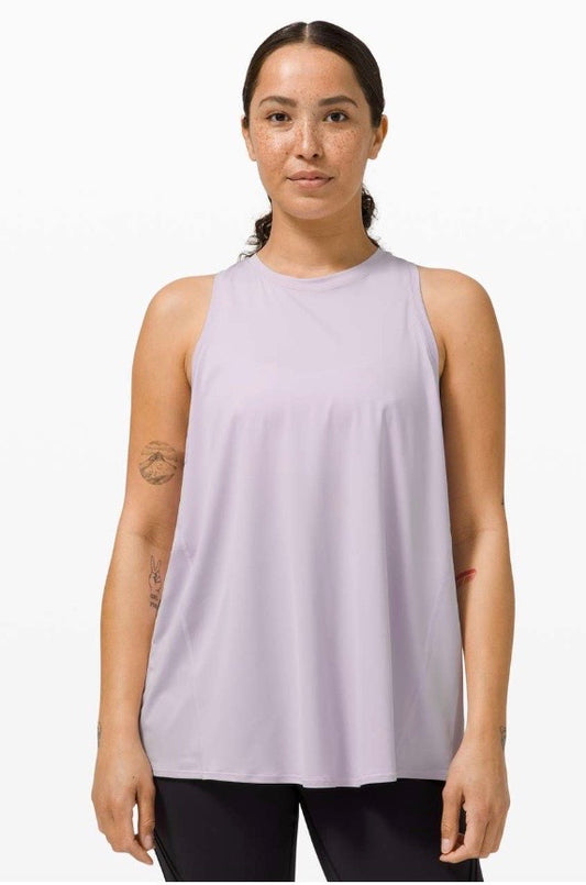 Lululemon All Tied Up Tank Top Lavender Dew Sz 10