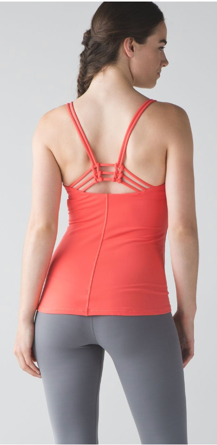 Lululemon Sunset Flow Tank Cape Red Sz 6