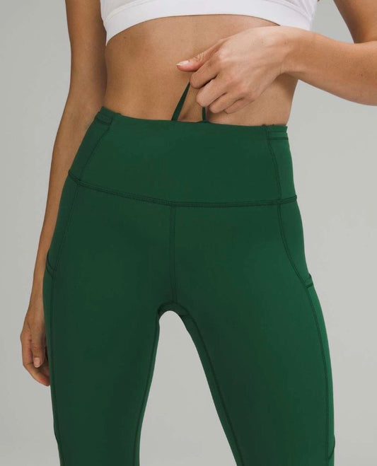 Lululemon Fast and Free HR Tight 25” Inseam Everglade Green Sz 6 Brand New
