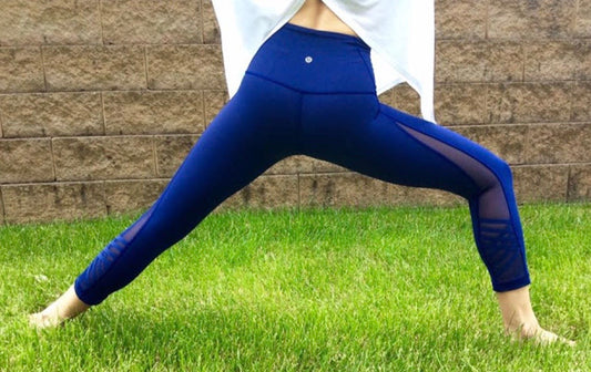 Lululemon Minimalist Crop Tights Hero Blue Sz 6 Brand New
