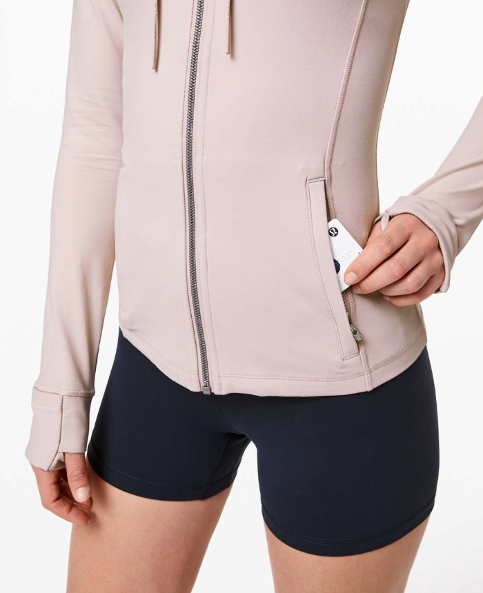 Lululemon Hooded Define Jacket Nulu Pink Bliss Sz 8