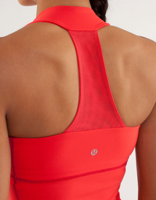 Lululemon Scoop Neck Tank Love Red Sz 10