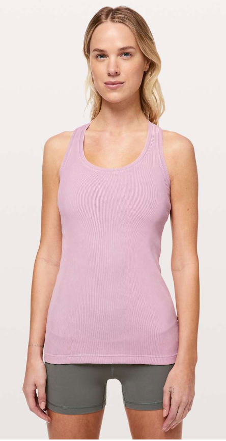 Lululemon Cool Racerback Tank Rib Washed Antoinette Sz 10