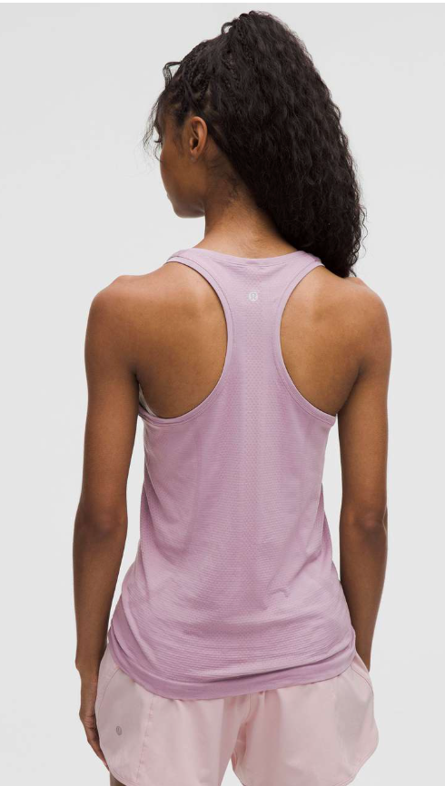 Lululemon Swiftly Tech Racerback Tank Top 2.0 Hip Length Lavender Lux Brand New