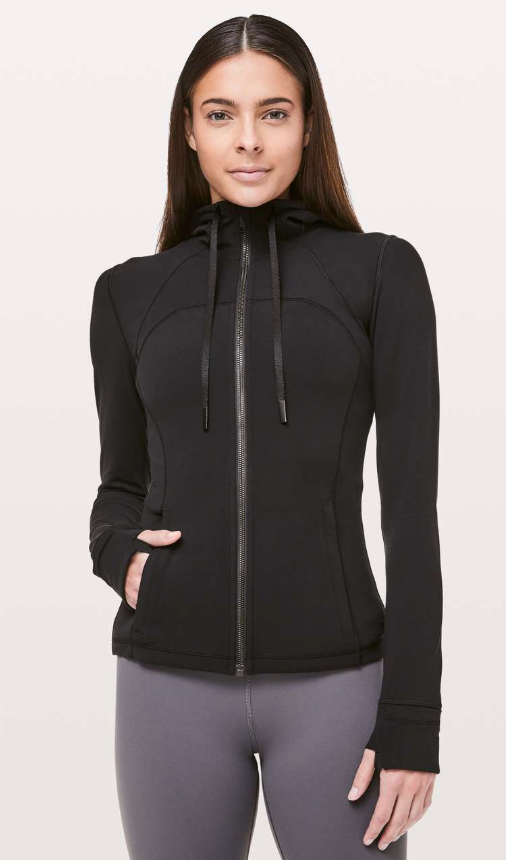 Lululemon Hooded Define Jacket Nulu Black Sz 10