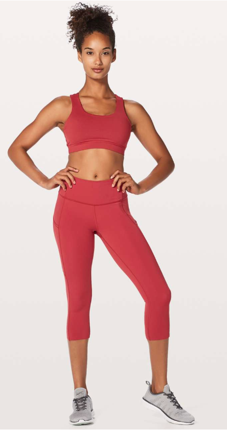 Lululemon Energy Bra Braided Persian Red SZ 10 Brand New