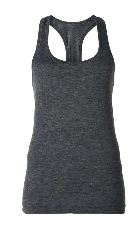 Lululemon Swiftly Tech Racerback Heathered Dark Slate Sz 12 Brand New