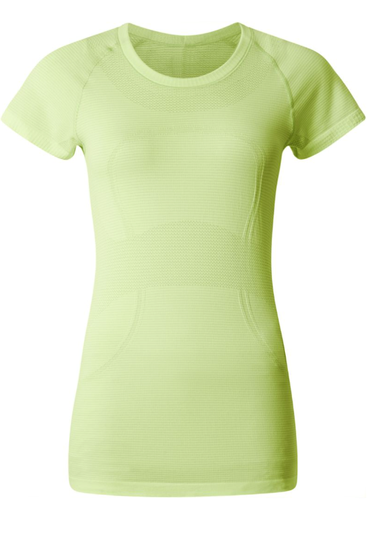 Lululemon Swiftly Tech Short Sleeve Crew Heathered Ray Sz 12 Brand New