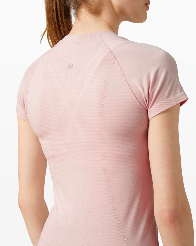Lululemon Swiftly Tech Short Sleeve Top 2.0 Misty Pink/Misty Pink Sz 10 Brand New